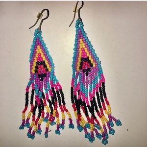 NWOT Navajo Beaded dangle earrings